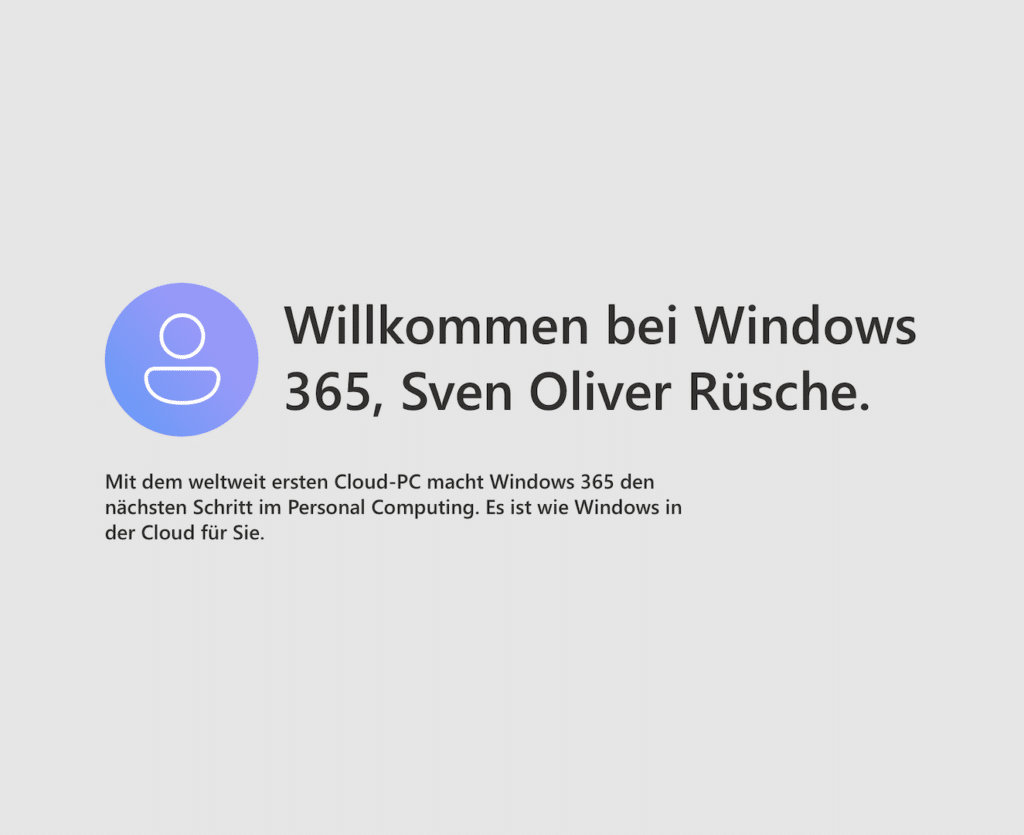 Windows 365 - virtueller Computer